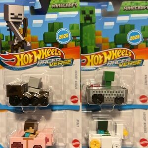 Hot Wheels Minecraft Racer Verse COMPLETE SET 💚 2025